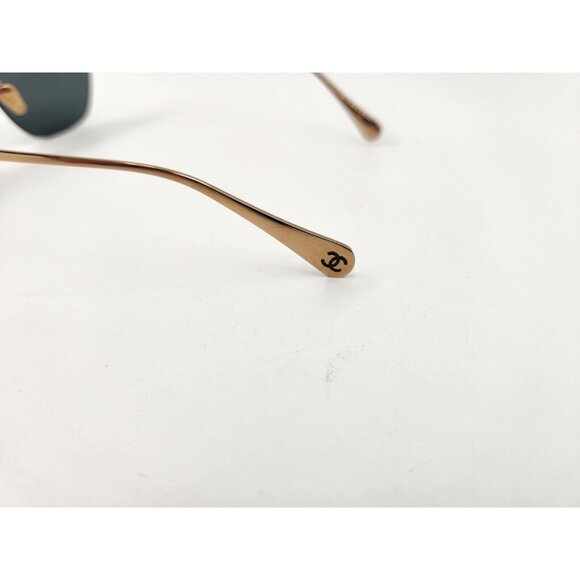 CHANEL CAT EYE SUNGLASSES Metal Gold/Dark Grey Ref. 4286T C395/S4 NWOT - Picture 8 of 12